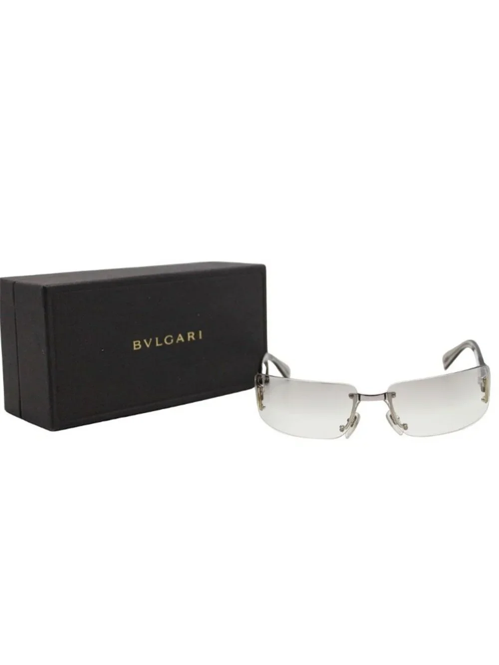 Bvlgari Sunglasses Gray 626 Clear Skeleton Eyewear